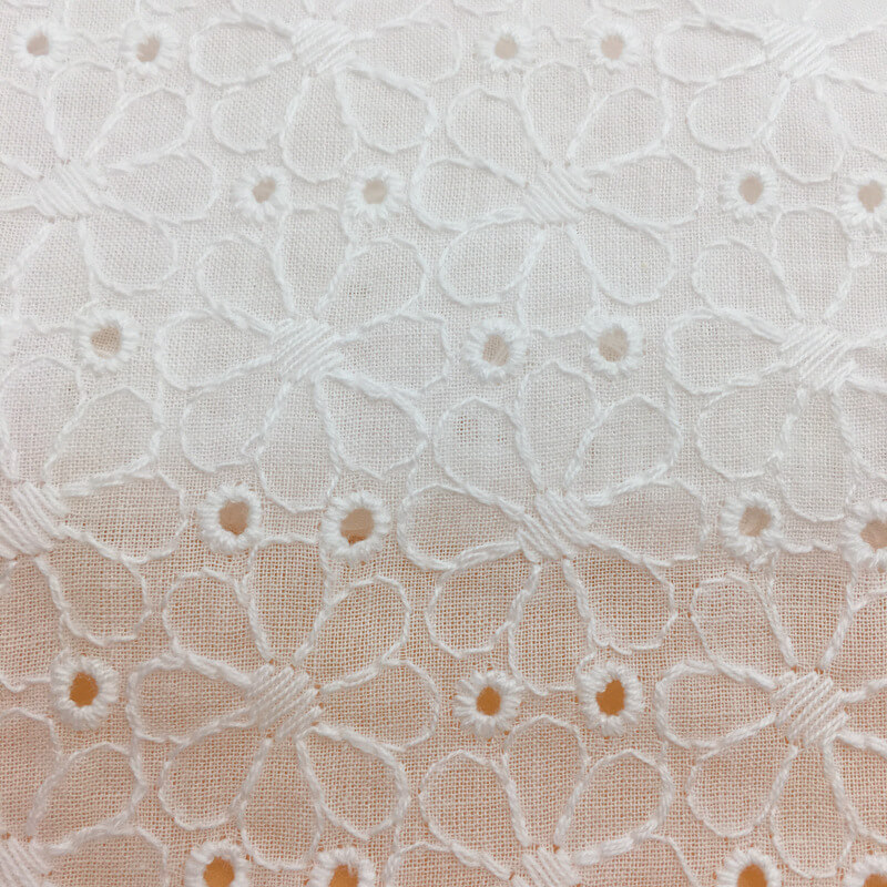 Lace Trim 100% Cotton Embroidered Fabric for Kids Wear Wholesale Suppl 4